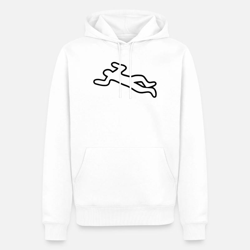 Leiche - Männer Premium Bio Hoodie - Weiß