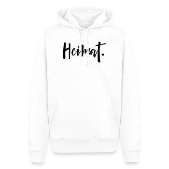 Heimat Herz Liebe Zuhause - Männer Premium Bio Hoodie - Weiß - Vorne - Nico (187cm)