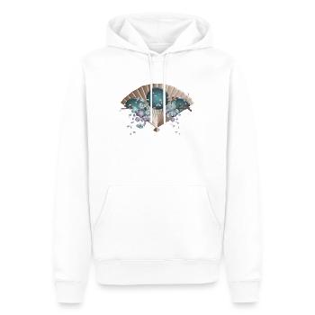 Japan Japanisch Mode Style Kirschblüte Japanische - Männer Premium Bio Hoodie - Weiß - Vorne - Nico (187cm)