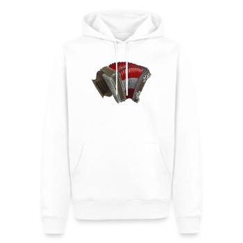 Styrian Harmonica - Austria | ZiachON! - Men’s Premium Organic Hoodie - white - Front - Nico (187cm)