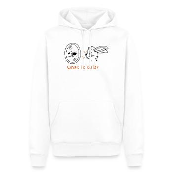 Spiegelbild Hase und Maus - Männer Premium Bio Hoodie - Weiß - Vorne - Nico (187cm)