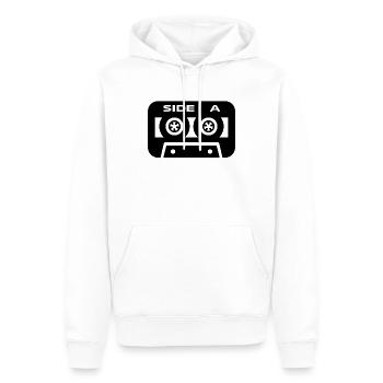 Audio Casette Side A - Männer Premium Bio Hoodie - Weiß - Vorne - Nico (187cm)