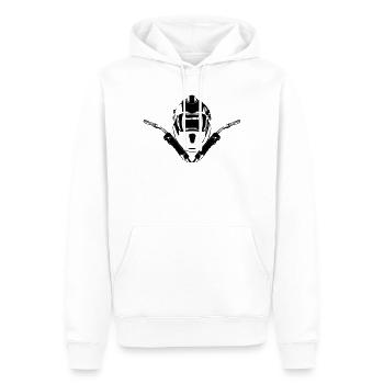 Schweisser - Welder - Schweissen - Männer Premium Bio Hoodie - Weiß - Vorne - Nico (187cm)