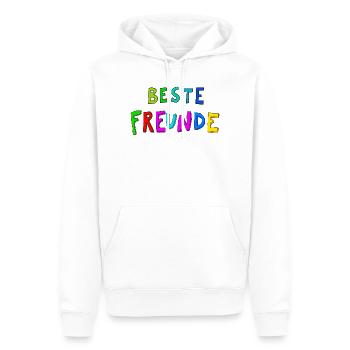 Beste Freunde Farbexplosion - Männer Premium Bio Hoodie - Weiß - Vorne - Nico (187cm)