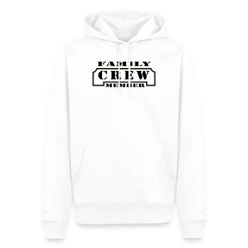 Family Crew Member - Sweat à capuche Premium bio Homme - blanc - Devant - Nico (187cm)