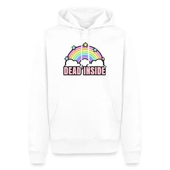 Dead Inside Rainbow - Sweat à capuche Premium bio Homme - blanc - Devant - Nico (187cm)