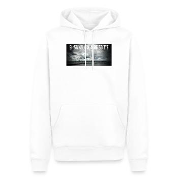 Küstenkoordinaten Mit Industrielandschaft - Männer Premium Bio Hoodie - Weiß - Vorne - Nico (187cm)