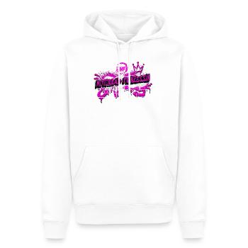 Motorrad Prinzessin Graffiti Design - Männer Premium Bio Hoodie - Weiß - Vorne - Nico (187cm)