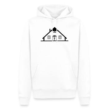 Bauernhof Scheune Lagerhaus - Männer Premium Bio Hoodie - Weiß - Vorne - Nico (187cm)