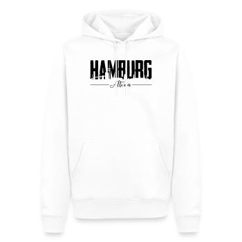 Hamburg Altona, City Shirt - Männer Premium Bio Hoodie - Weiß - Vorne - Nico (187cm)