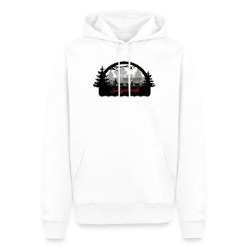 Switzerland Scherenschnitt - Männer Premium Bio Hoodie - Weiß - Vorne - Nico (187cm)