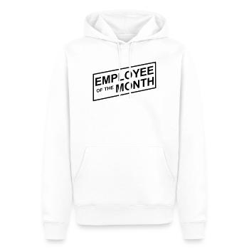 Mitarbeiter des Monats - Männer Premium Bio Hoodie - Weiß - Vorne - Nico (187cm)