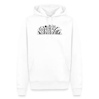 Planter - Sweat à capuche Premium bio Homme - blanc - Devant - Nico (187cm)