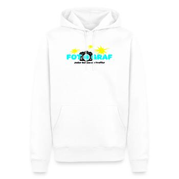 Fotograf Fotografin Fotokamera - Männer Premium Bio Hoodie - Weiß - Vorne - Nico (187cm)