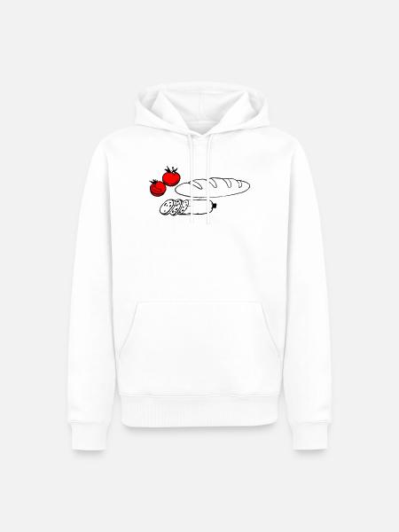 Vespers - Men’s Premium Organic Hoodie - white