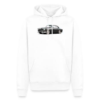 120er Serie Custom Grey - Männer Premium Bio Hoodie - Weiß - Vorne - Nico (187cm)