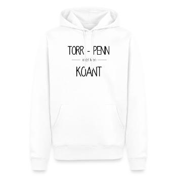 Torr-penn met ken koant - Sweat à capuche Premium bio Homme - blanc - Devant - Nico (187cm)