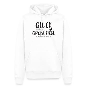 Großonkel Glück Onkel Geschenk Geburtstag Danke - Männer Premium Bio Hoodie - Weiß - Vorne - Nico (187cm)