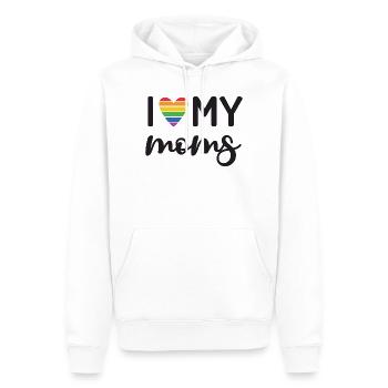 Ich liebe meine Mütter - Männer Premium Bio Hoodie - Weiß - Vorne - Nico (187cm)