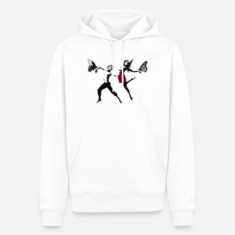 Moderne Dance - Männer Premium Bio Hoodie - Weiß