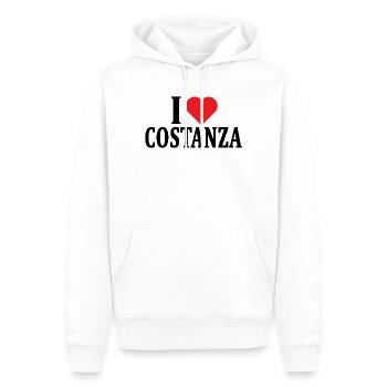 T-Shirt Ich liebe Konstanz T-Shirt Geschenkidee - Männer Premium Bio Hoodie - Weiß - Vorne - Nico (187cm)