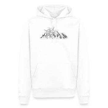 Berge im Freien wilde Natur - Männer Premium Bio Hoodie - Weiß - Vorne - Nico (187cm)
