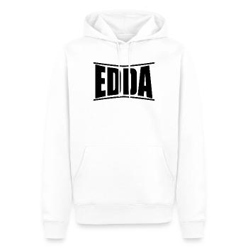 T-Shirt Edda T-Shirt Geschenkidee - Männer Premium Bio Hoodie - Weiß - Vorne - Nico (187cm)