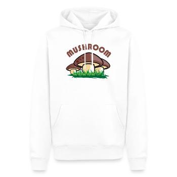 mushroom Pilze Pilz Comic Symbol Wiese Wald Grafik - Männer Premium Bio Hoodie - Weiß - Vorne - Nico (187cm)