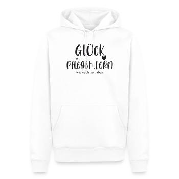Pflegeeltern Eltern Familie Geschenk Pflegefamilie - Männer Premium Bio Hoodie - Weiß - Vorne - Nico (187cm)
