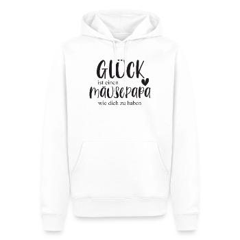 Mäuse Mäusepapa Haustier Mäuseliebe Geschenk - Männer Premium Bio Hoodie - Weiß - Vorne - Nico (187cm)