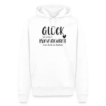 Kommandant Freiwillige Feuerwehr Ehrenamt Geschenk - Männer Premium Bio Hoodie - Weiß - Vorne - Nico (187cm)