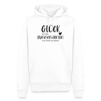 Kommandantin Freiwillige Feuerwehr Ehrenamt - Männer Premium Bio Hoodie - Weiß - Vorne - Nico (187cm)