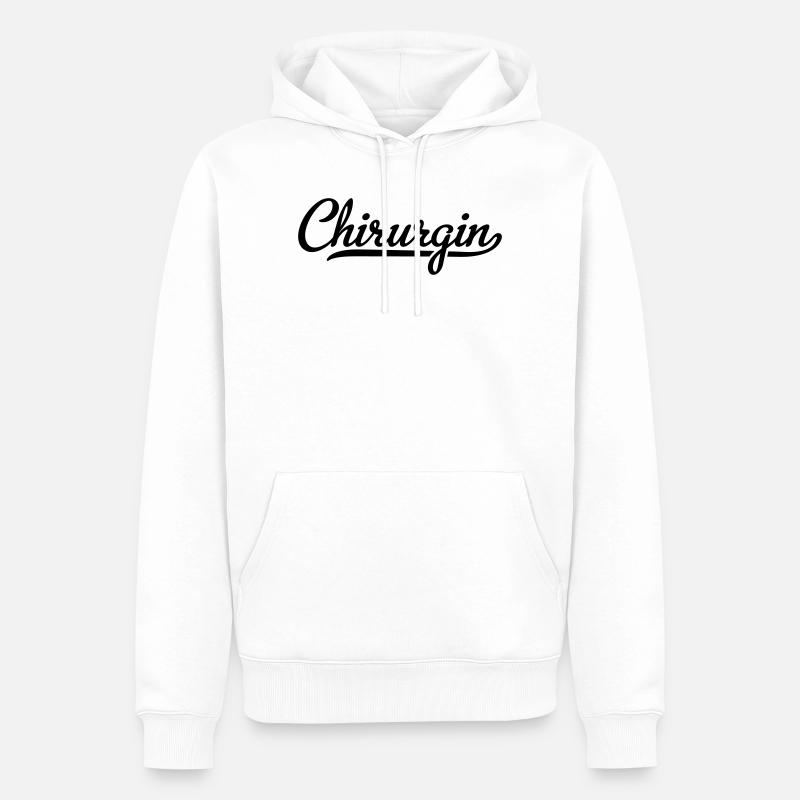 Chirurgin - Männer Premium Bio Hoodie - Weiß