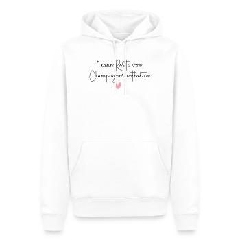 Sekt Alkohol Trinken Party Geschenk - Männer Premium Bio Hoodie - Weiß - Vorne - Nico (187cm)