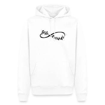 Beste Freunde schwarz - Männer Premium Bio Hoodie - Weiß - Vorne - Nico (187cm)