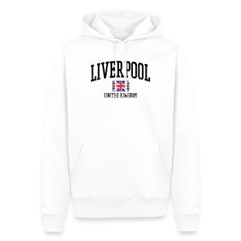 Style du drapeau de Liverpool UK - Sweat à capuche Premium bio Homme - blanc - Devant - Nico (187cm)