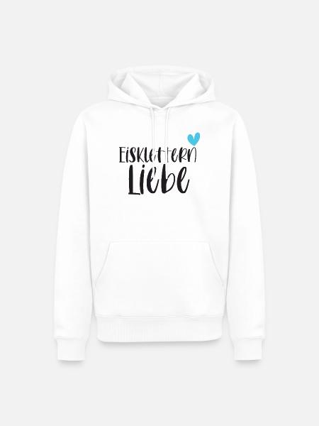 Eisklettern Klettern Wintersport Eis Geschenk - Männer Premium Bio Hoodie - Weiß