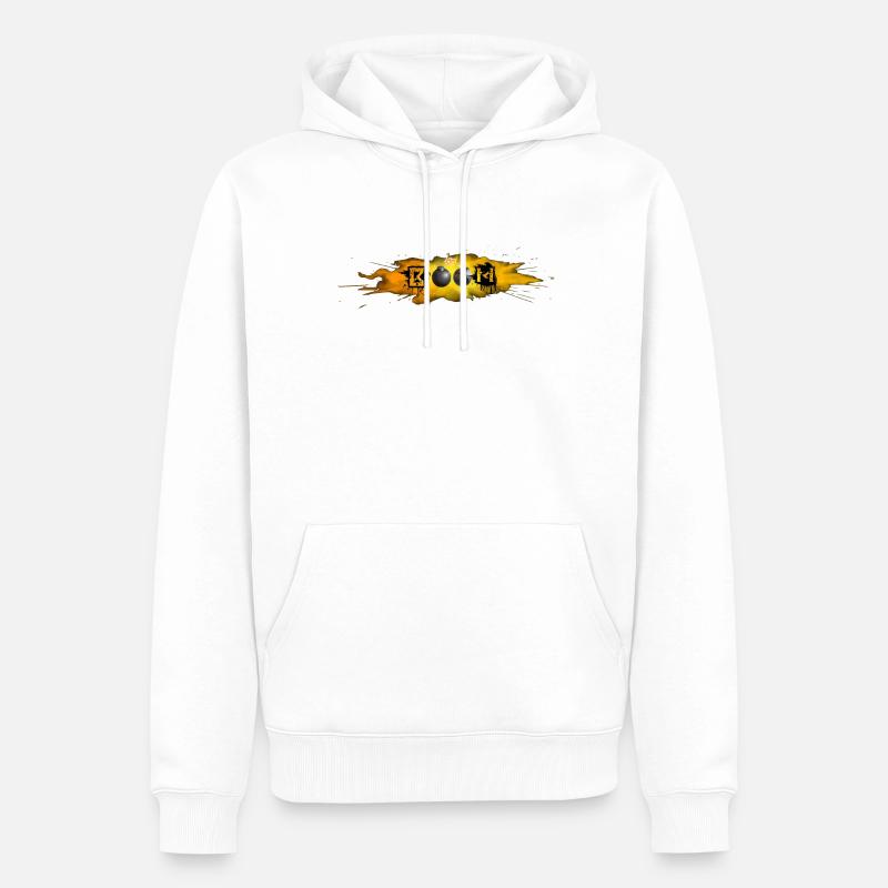 BOOM - Sweat à capuche Premium bio Homme - blanc