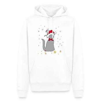 Weihnachten - Männer Premium Bio Hoodie - Weiß - Vorne - Nico (187cm)