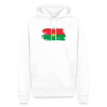 Burkina Faso Flagge - Männer Premium Bio Hoodie - Weiß - Vorne - Nico (187cm)