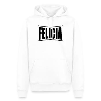 T-Shirt Felicia T-Shirt Geschenkidee - Männer Premium Bio Hoodie - Weiß - Vorne - Nico (187cm)