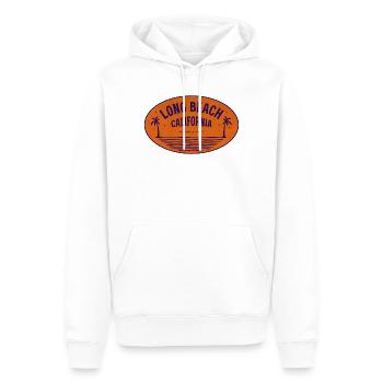 Long Beach Kalifornien Palmenstrand Vintage - Männer Premium Bio Hoodie - Weiß - Vorne - Nico (187cm)