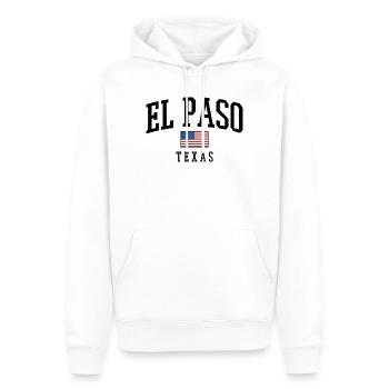 El Paso Texas Retro Shirt - Männer Premium Bio Hoodie - Weiß - Vorne - Nico (187cm)