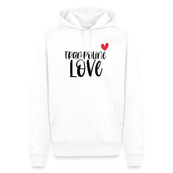 Trampolin Liebe Springen Sport Geschenk - Männer Premium Bio Hoodie - Weiß - Vorne - Nico (187cm)