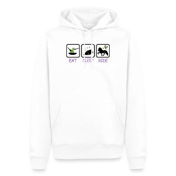 iceland competition shirts vegetarian tent ride - Männer Premium Bio Hoodie - Weiß - Vorne - Nico (187cm)