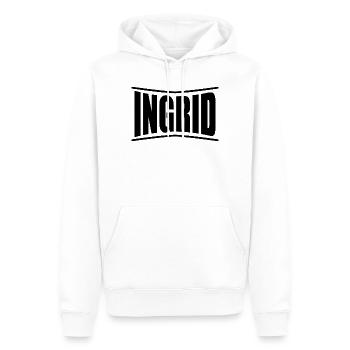T-Shirt Ingrid T-Shirt Geschenkidee - Männer Premium Bio Hoodie - Weiß - Vorne - Nico (187cm)