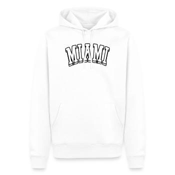 Maillot Miami - Sweat à capuche Premium bio Homme - blanc - Devant - Nico (187cm)