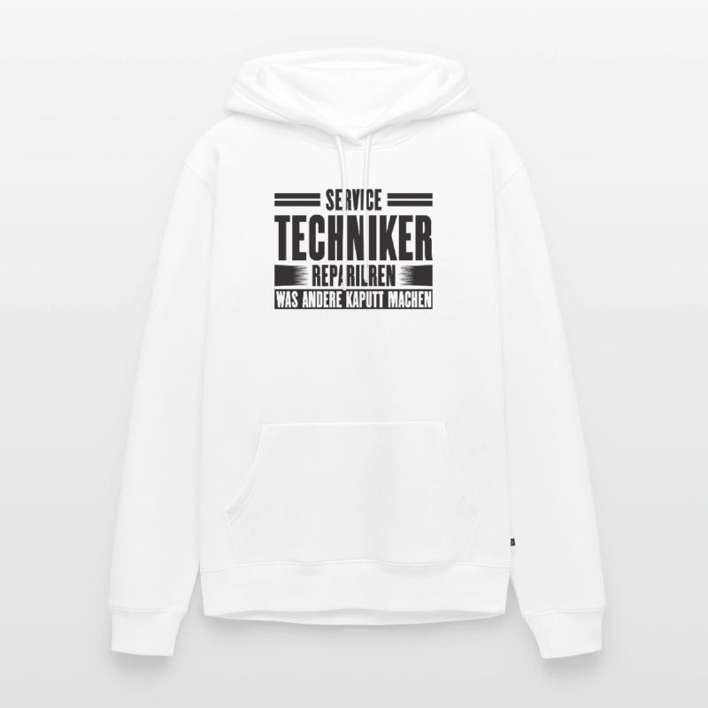 Service Technician Support Solution Slogan Service Men’s Premium Organic Hoodie
