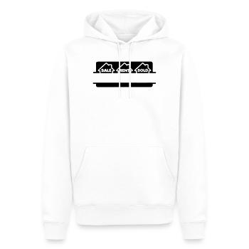 Haus zur Miete verkauft - Männer Premium Bio Hoodie - Weiß - Vorne - Nico (187cm)