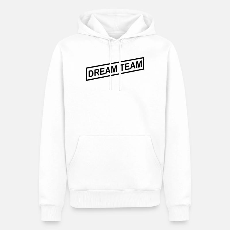 Équipe de rêve - Sweat à capuche Premium bio Homme - blanc